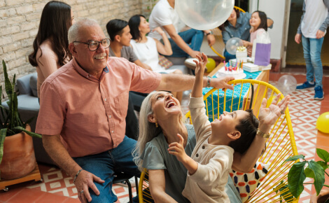 Multi-generational family party