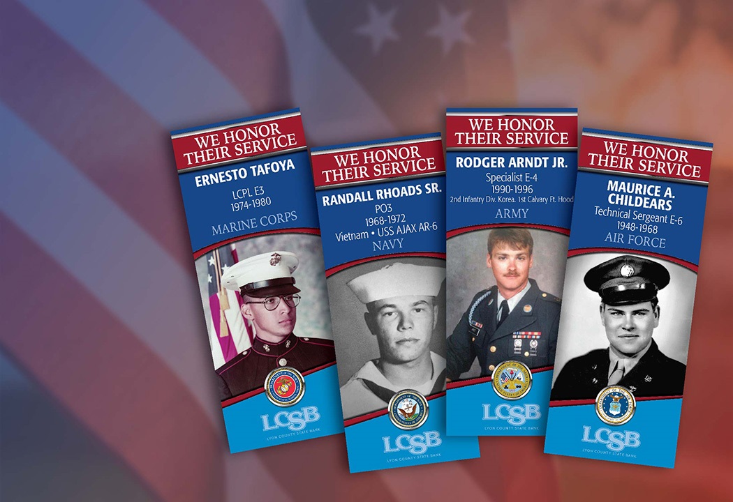 Image of LCSB Veteran's Banners